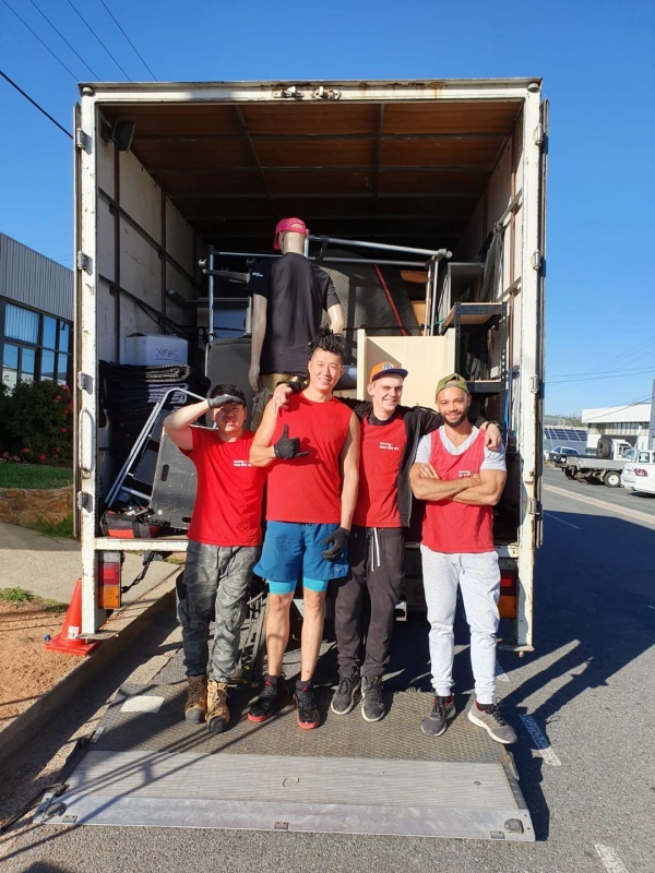 Truckmen coordinator with a Canberra interstate customer