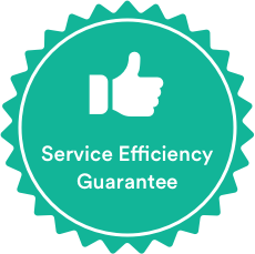 Service Efficiency Guarantee badge
