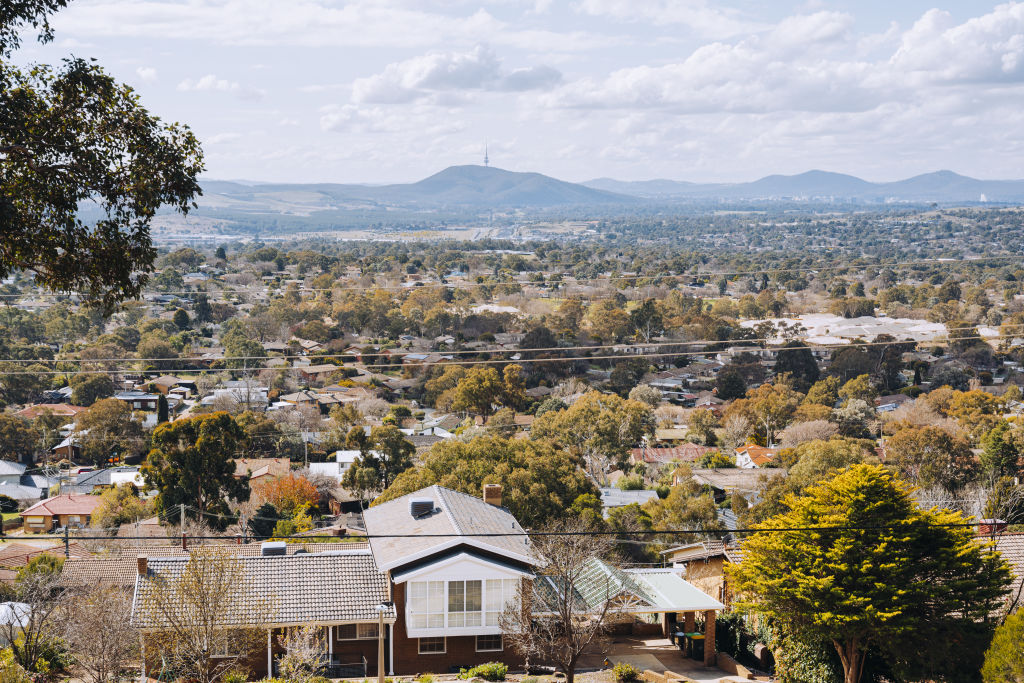 Weston Creek homes with views towards Black Mountain