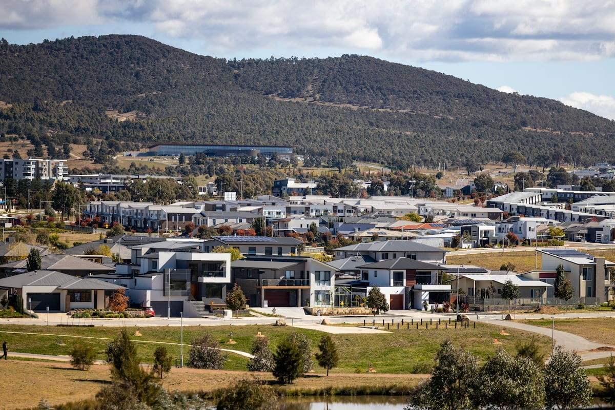 New homes in the Molonglo Valley, Canberra