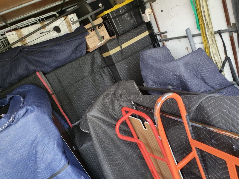 Truckmen removalists on a long-distance job