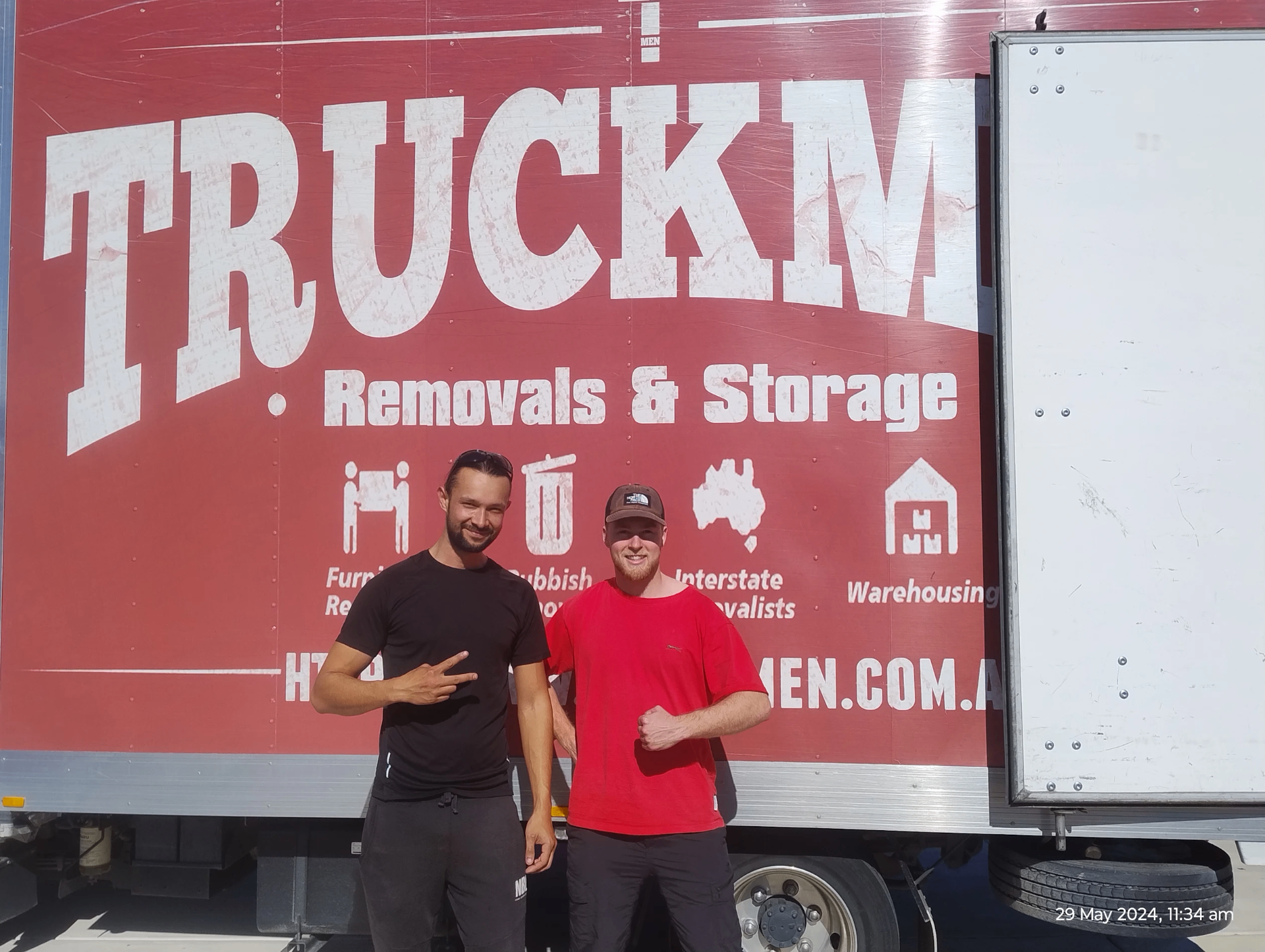 Truckmen removalists at work
